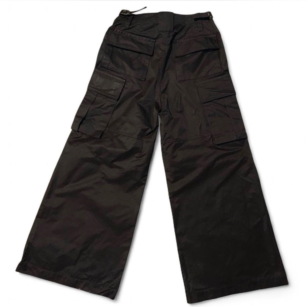Marc Jacobs runway high-waisted flare leg black cargo pants - Picture 2 of 11